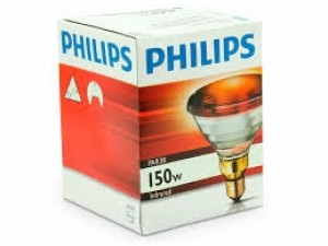 Lâmpada INFRAVERMELHO Fabricante Philips Lamp 150 W /125-130 Volts INFRARED PAR 38 Tipo Rosca